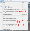 Hand related item in the Edit menu.png
